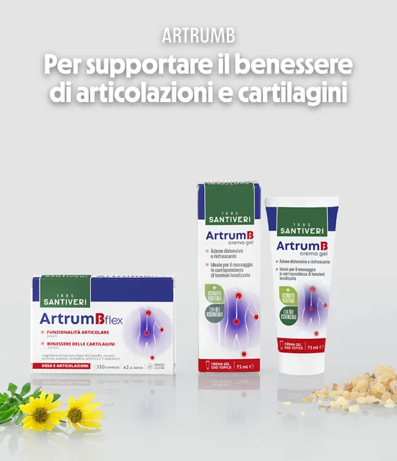 ArtrumB per supportare il benessere di articolazioni e cartilagini