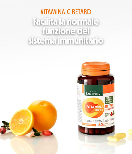 Vitamina C Retard è un integratore alimentare con una formula a lento rilascio.